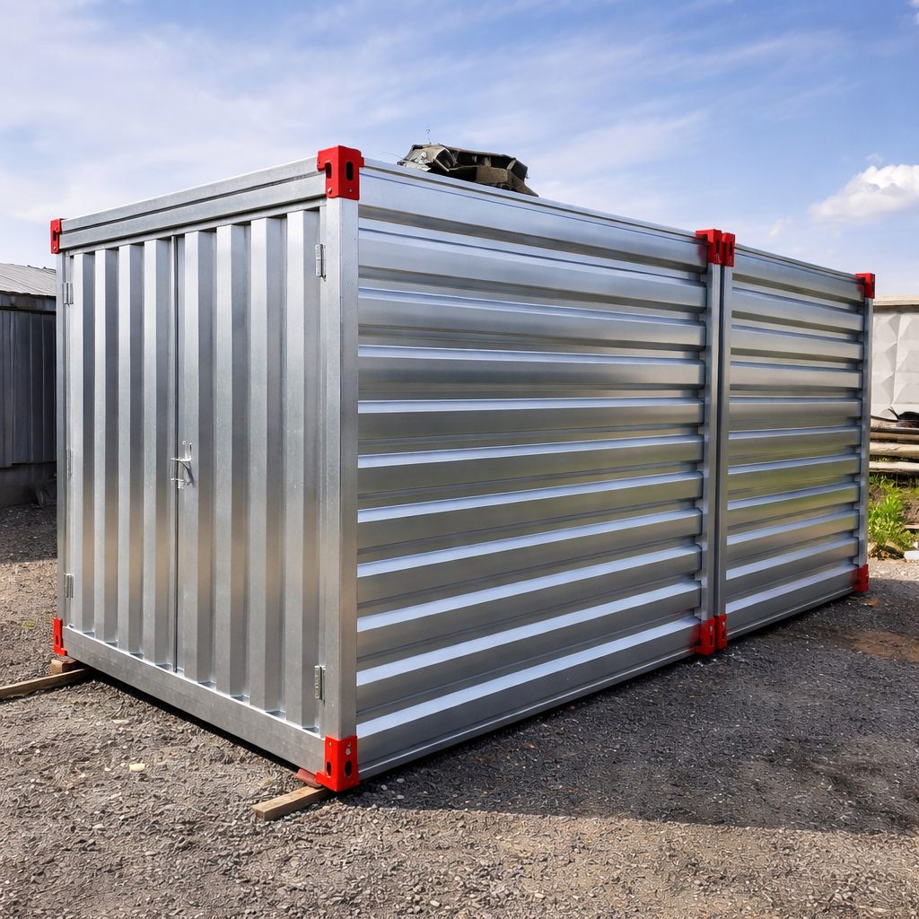 Монтаж сборно-разборного контейнера на объекте в Санкт-Петербурге